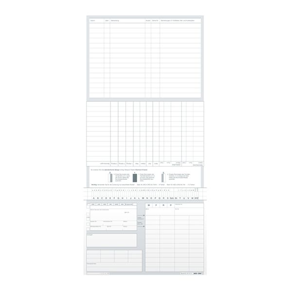 Karteitaschen ALPHAnorm DIN A5 quer Typ Zahnheilkunde (1000 Stck.)