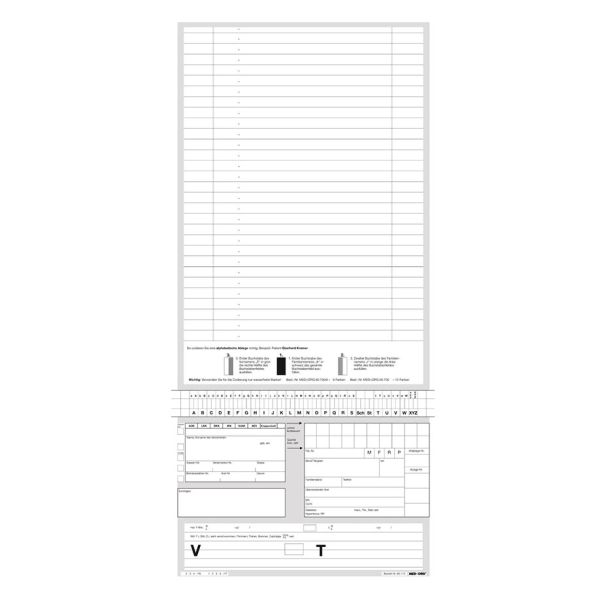 Karteitaschen ALPHAnorm DIN A5 quer Typ Augenheilkunde (100 Stck.)