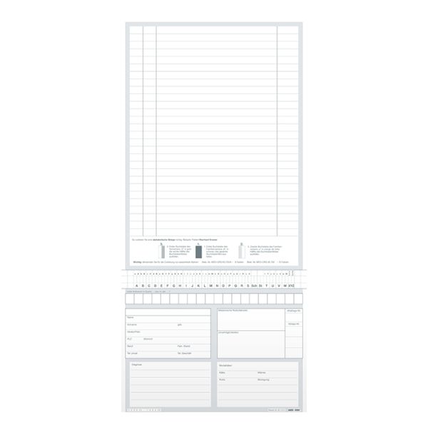 Karteitaschen ALPHAnorm DIN A5 quer Typ Heilpraktiker (100 Stck.)