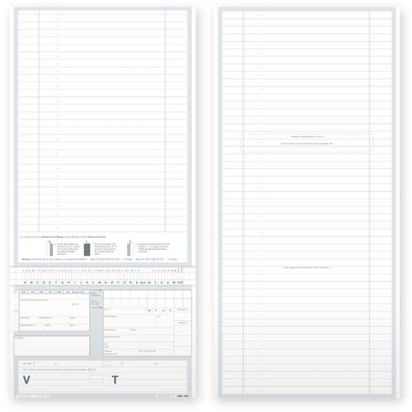 Karteitaschen ALPHAnorm DIN A5 quer Typ Augenheilkunde (1000 Stck.)