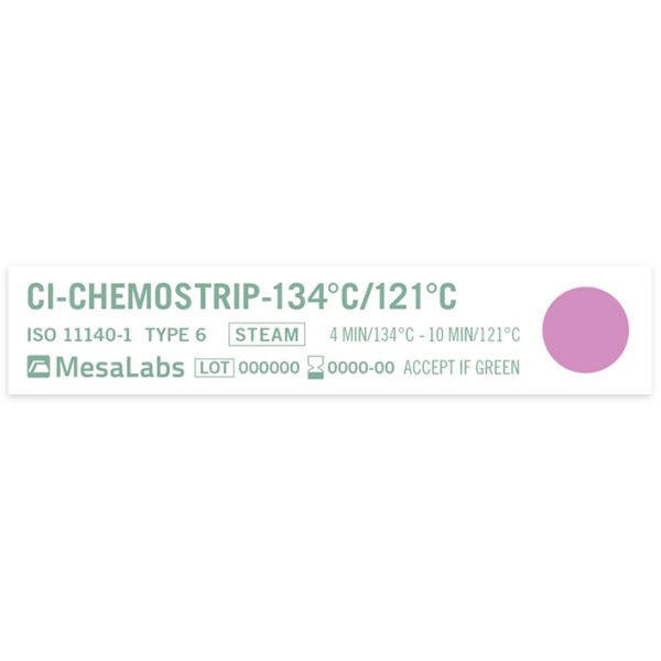ChemoStrip 134°C/121°C Dampf-Stufenindikator (250 Stck.)