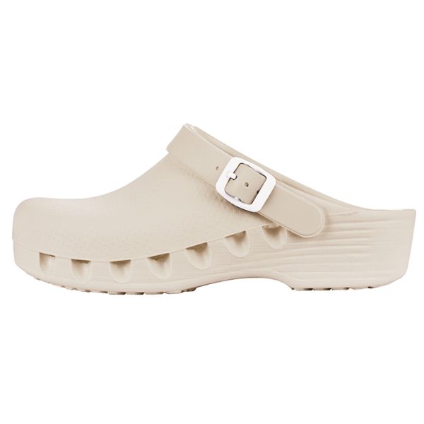 mediPlogs OP-Schuhe mit Fersenriemen weiß