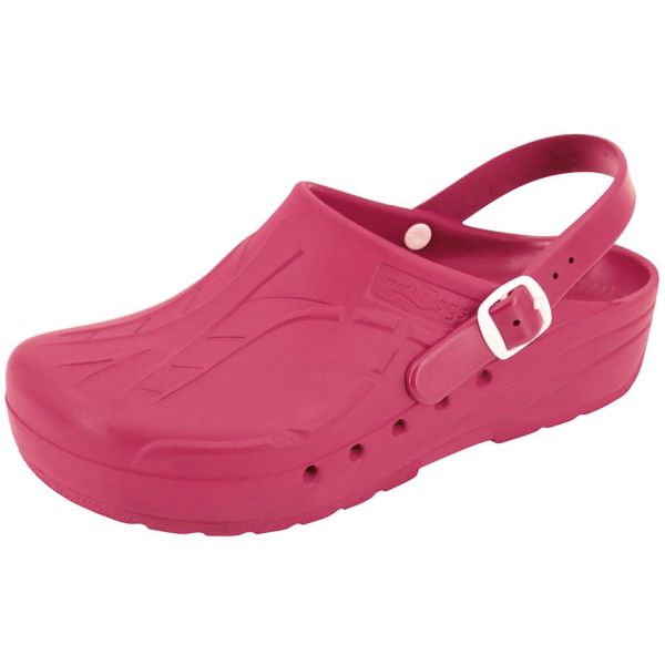 mediPlogs OP-Schuhe mit Fersenriemen fuchsia