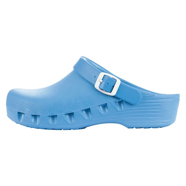 mediPlogs OP-Schuhe mit Fersenriemen hellblau