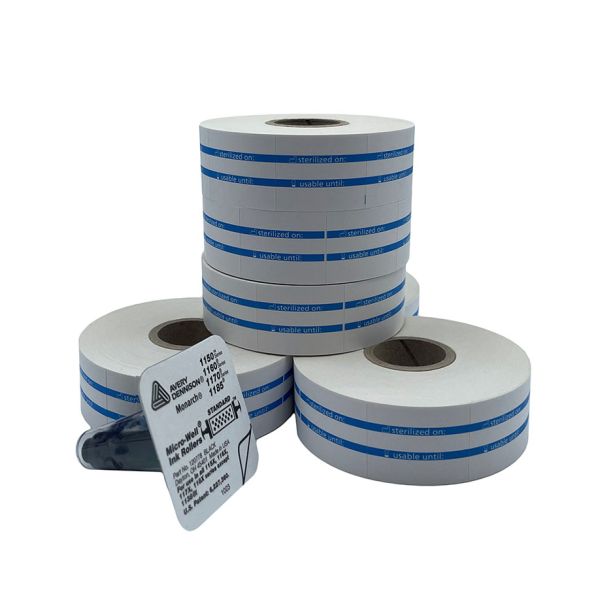 Ersatzrollen für MELAdoc (6 Rollen á 750 Etiketten inkl. einer Farbwalze)