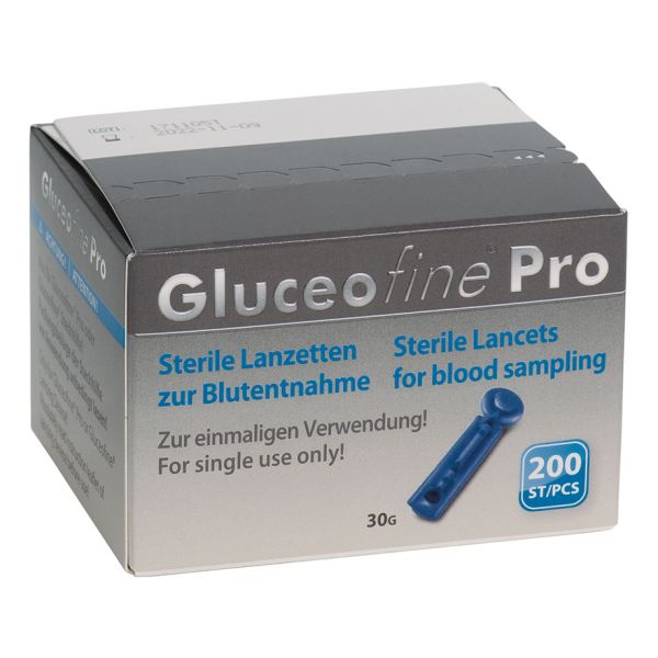 Gluceofine Pro Blutentnahme-Lanzetten steril