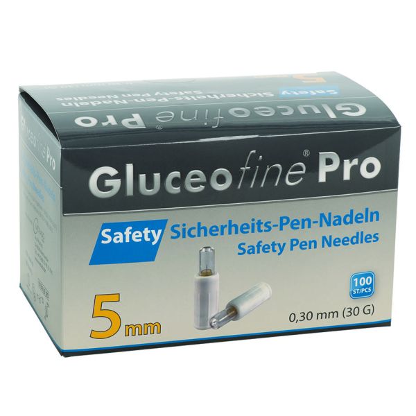 Gluceofine Pro Safety Sicherheits- Pen-Nadeln 30 G