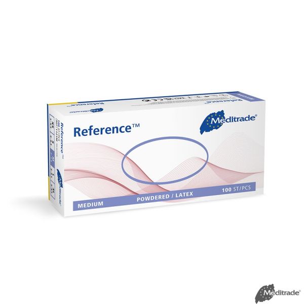 Reference U.-Handschuhe Latex, leicht gepudert