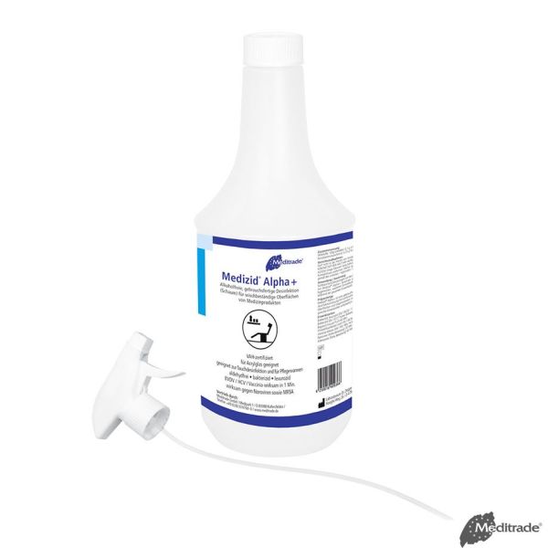 Medizid Alpha+ 1 Ltr. Flächenschnelldesinfektion mit Sprühkopf