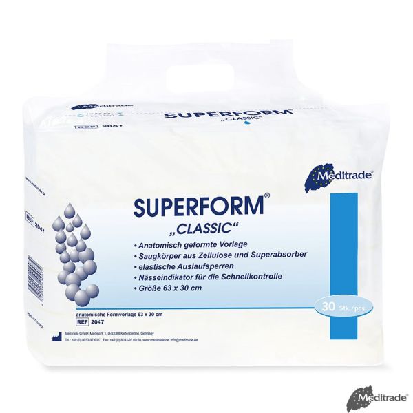 Superform Classic Inkontinenzvorlagen blau