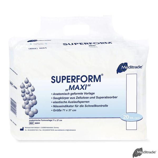 Superform Maxi Inkontinenzvorlagen weiß