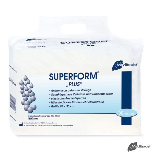 Superform Plus Inkontinenzvorlagen blau
