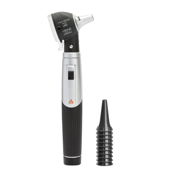 mini 3000 F.O. Otoskop 2,5 V LED, schwarz