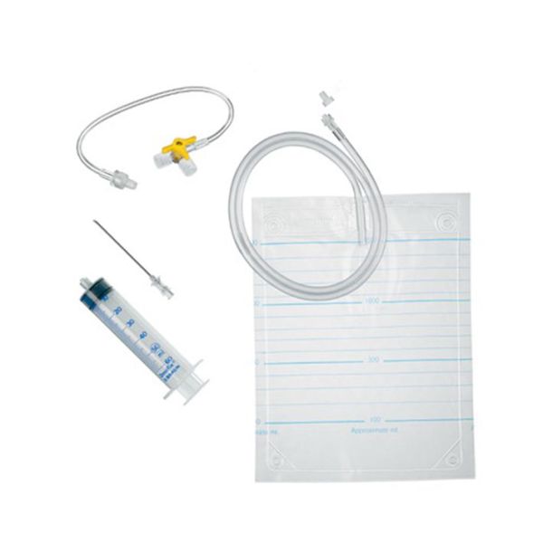 Pleurofix Nr. 1 Besteck zur Pleurapunktion mit Discofix Dreiwegehahn