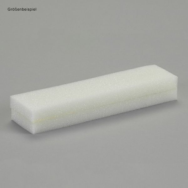 Alu-Schiene Ingo, 20 x 3 cm, 3 cm hoch, beidseitig gepolstert