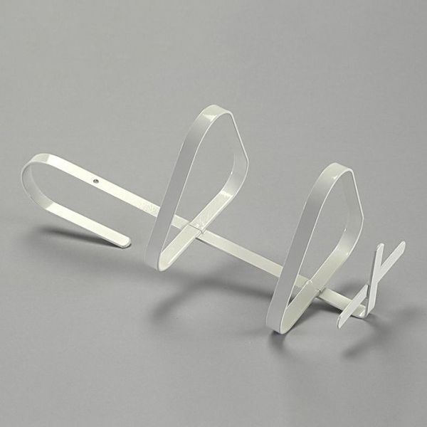 Urinflaschenhalter Mira, aus Metall, weiß kunststoffbeschichtet