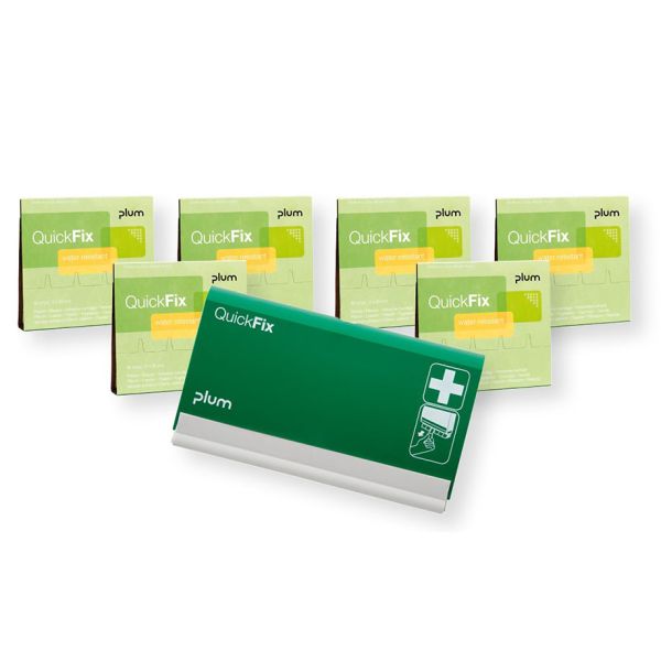 QuickFix Pflasterspender leer inkl. 6 Refills water resistant - Starterset