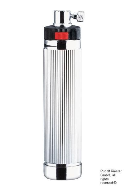 Batteriegriff Typ C Rheostat, Ø 28 mm, verchromt für 2 Batterien Typ C