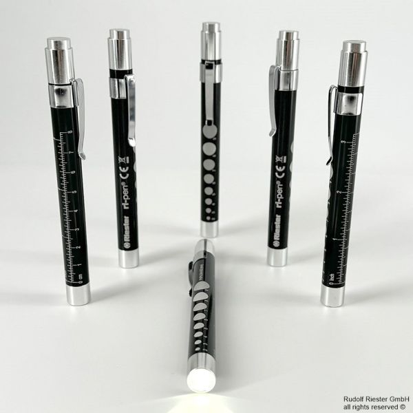 ri-pen Diagnostikleuchten, schwarz, LED 3 V (6 Stck)