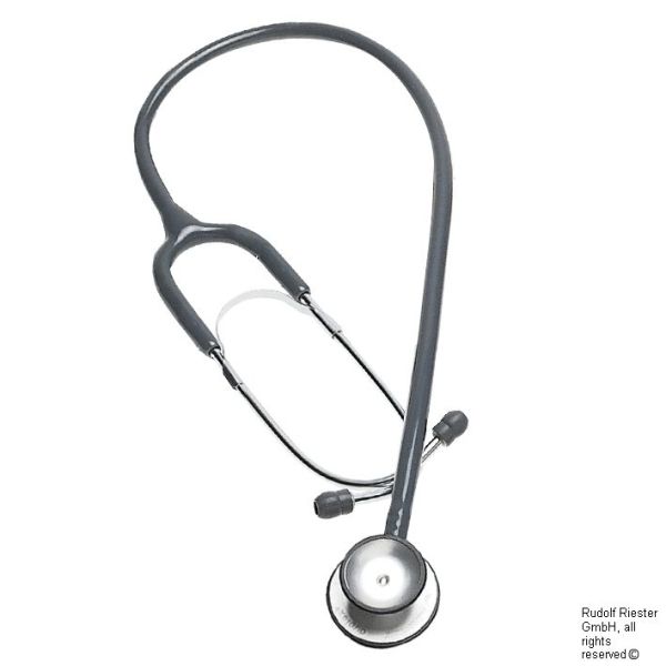 duplex Stethoskop schiefergrau, aus Aluminium