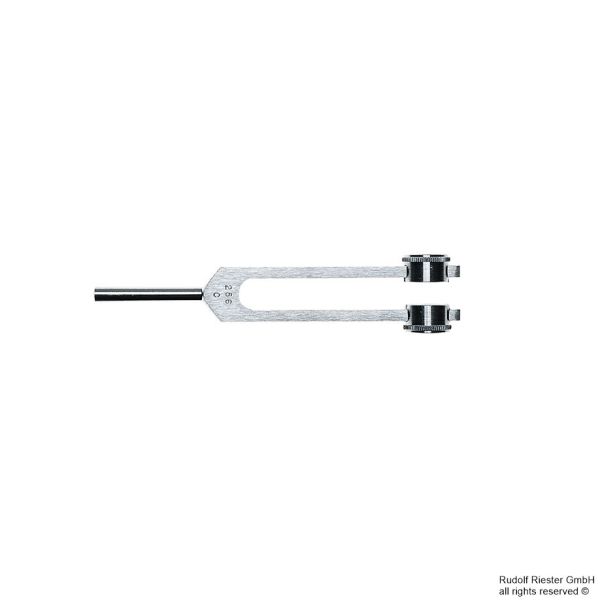 Stimmgabel c-1 256 Hz, Aluminium, mit Dämpfern