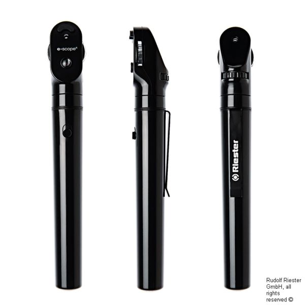 e-scope Ophthalmoskop LED 3,7 V, schwarz