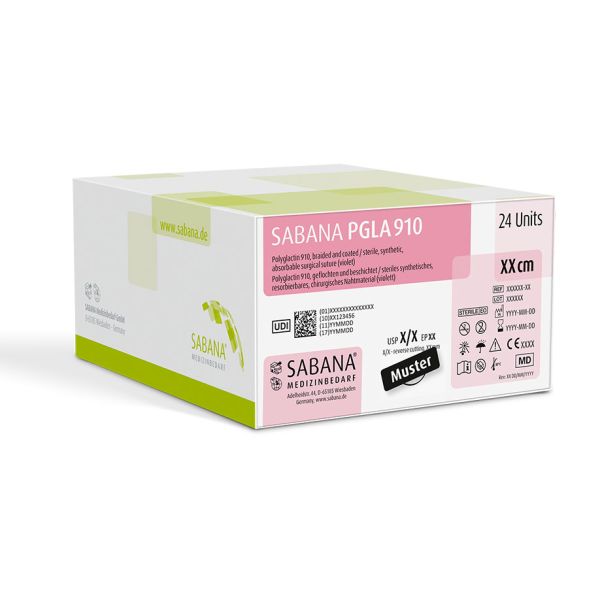 SABANA PGLA 910 1=4 violett Nahtmaterial Fadenlänge 70 cm (24 Stck.)
