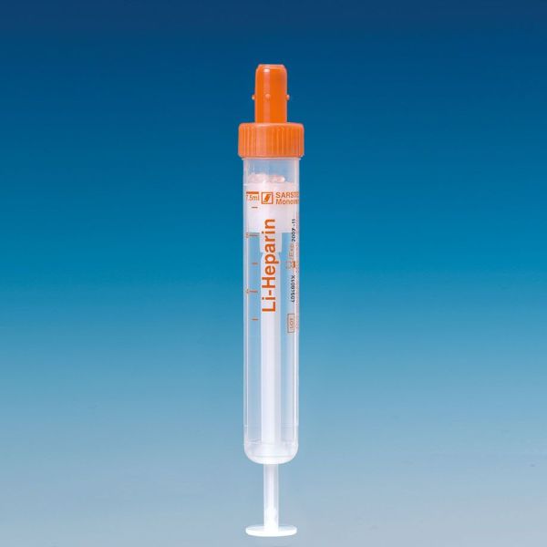 S-Monovetten 7,5 ml, 92 x 15 mm, Lithium-Heparin