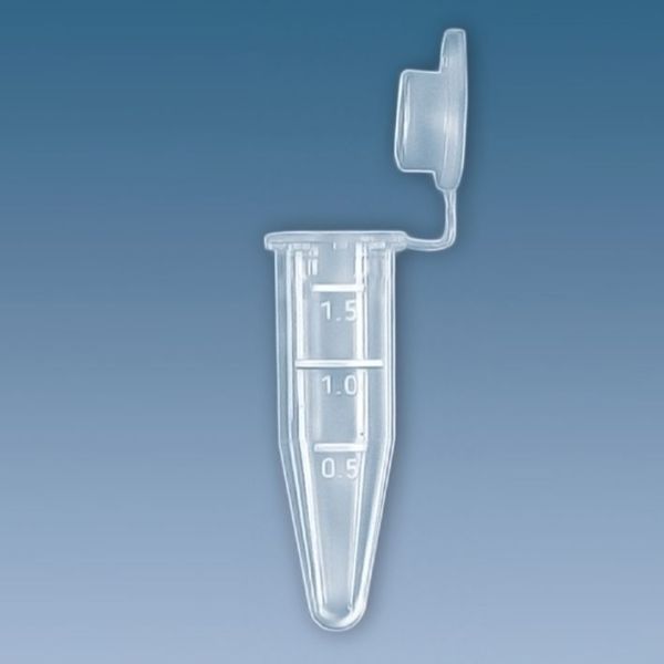 PP-Reaktionsgefäße 1,5 ml m. anhängendem PP-Stopfen