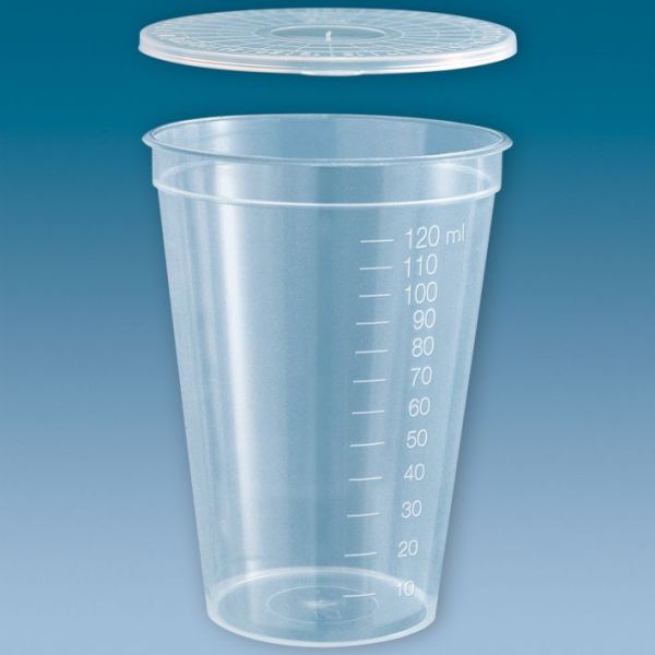 Mehrzweckbecher 125 ml, PP, farblos ohne Deckel (50 Stck.)