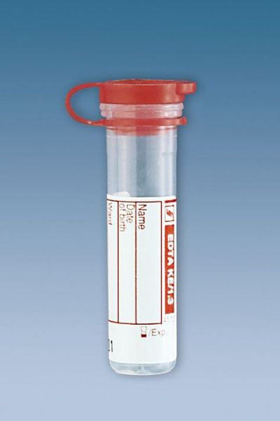 Mikro-Probengefäße 1,3ml K3 EDTA mit Eindrückstopfen (1000 Stck.)