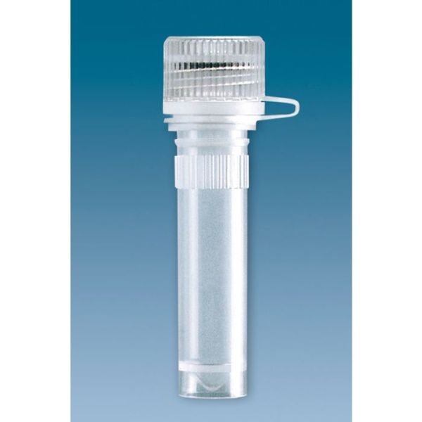 Mikro-PP-Röhrchen 2 ml, flach, mit anhängendem Schraubverschluss (100Stck.)