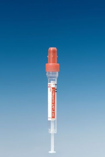 S-Monovetten 1,2 ml, 66 x 8 mm, Lithium-Heparin