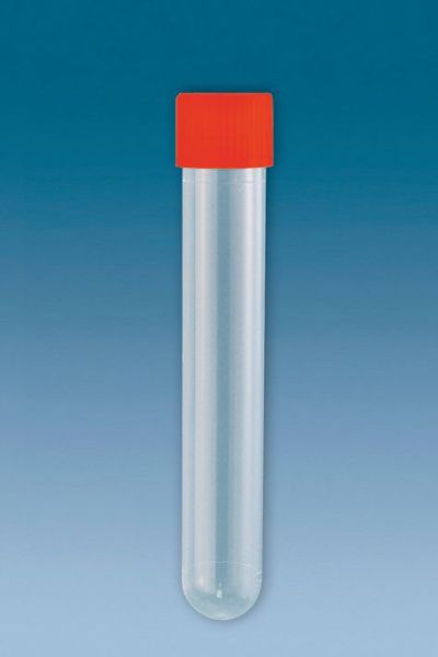 PP-Röhrchen 13 ml, 101 x 16,5 mm, rot