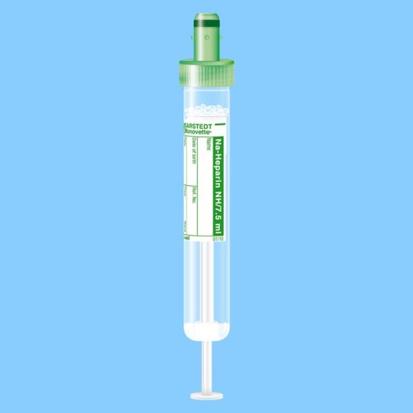 S-Monovetten 7,5 ml, 92 x 15mm, Natrium- Heparin