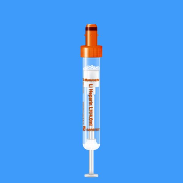 S-Monovetten 4 ml, 75 x 13 mm, Lithium-Heparin