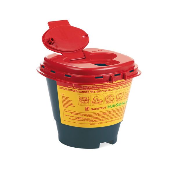 Kanülenabwurfbehälter 2,0 Ltr. Multi-Safe twin plus 2000 REC