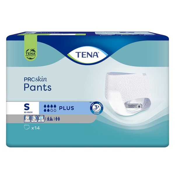TENA Pants Plus S Einweghosen blau (4 x 14 Stck.) #792491#