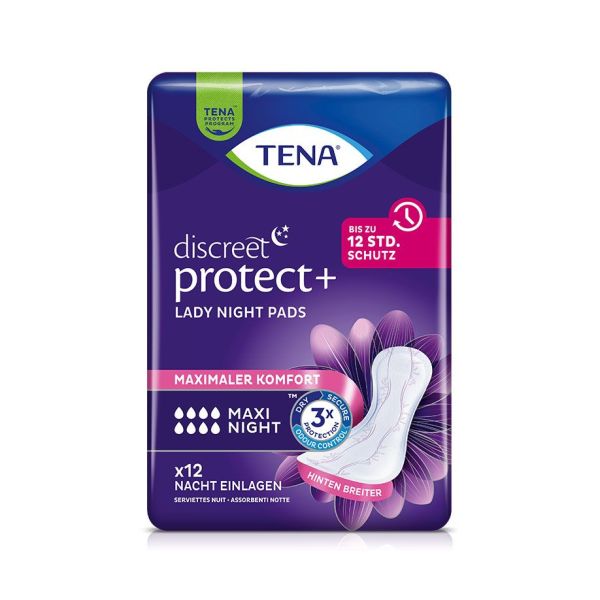 TENA Lady Discreet Maxi Night, Inkontinenzeinlagen (6 x 12 Stck.)