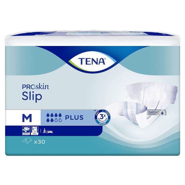 TENA ProSkin Slip Plus Medium blau, Windelhosen (3 x 30 Stck.)