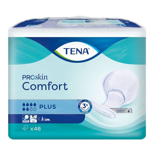 TENA Comfort Plus blau, Inkontinenzeinlagen (2 x 46 Stck.)