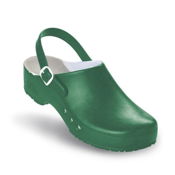 antist. ChiroClogs Professional mit Fersenriemen grün