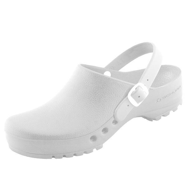 antist. ChiroClogs Special mit Fersenriemen weiß