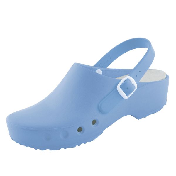 antist. ChiroClogs Classic mit Fersenriemen hellblau