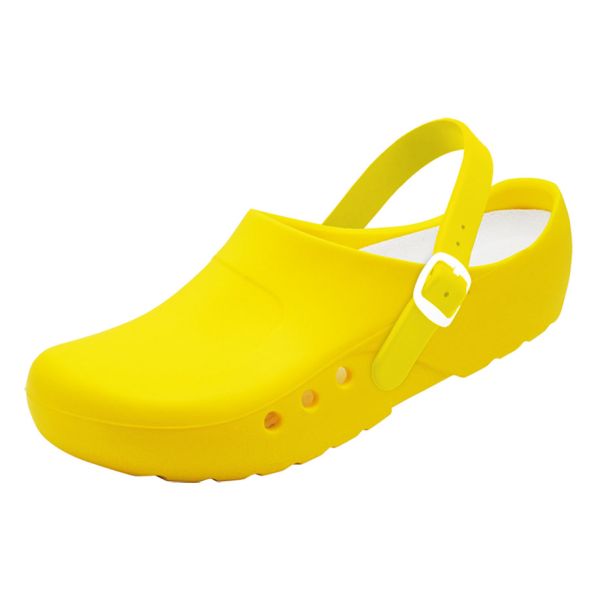 OrthoClogs mit Fersenriemen gelb