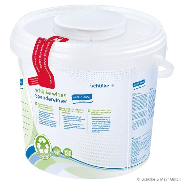 schülke wipes safe & easy bagless (6 x 130 Tücher)