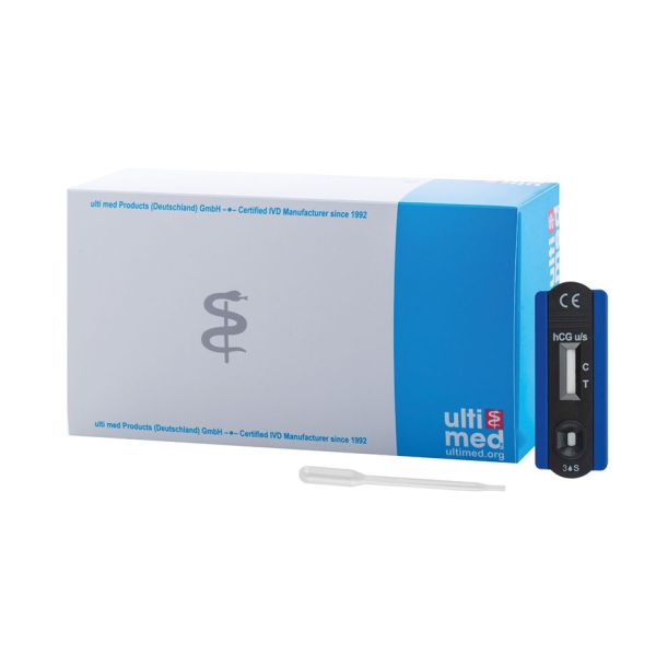 hCG Schwangerschaftstest 25mlU/ml U/S (20 Testkassetten)