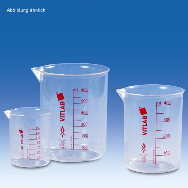 Griffinbecher, PMP, gedruckte rote Skala