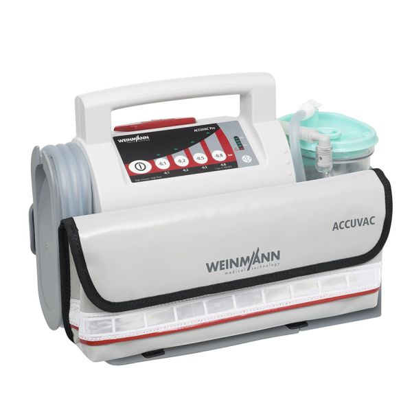 ACCUVAC Pro Absaugpumpe mit Einwegbehältersystem und Zubehörtasche