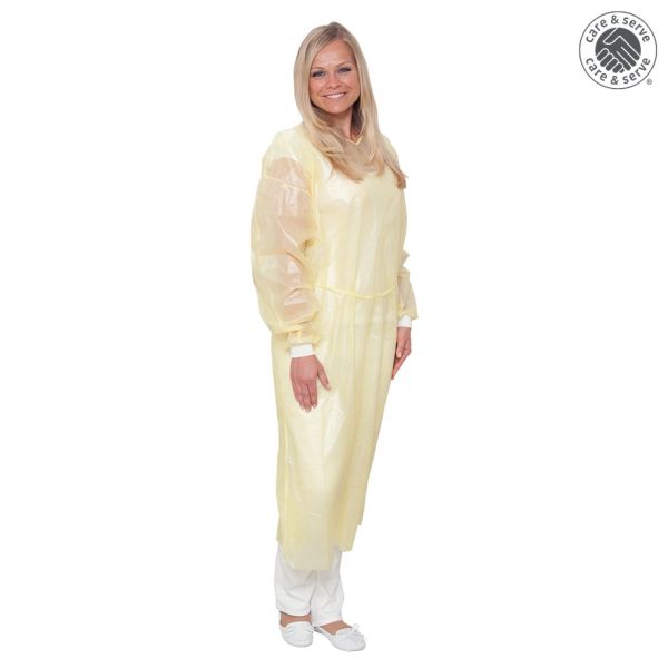 wiroREPEL KNIT PP+PE Kittel mit Strickbündchen gelb XL (10 Stck.)